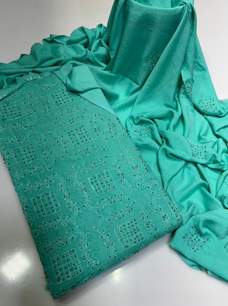 Linen Fabric Handmade Ar Cut Dana Shirt, dupatta linen, along Simple trouser 3pc Dress