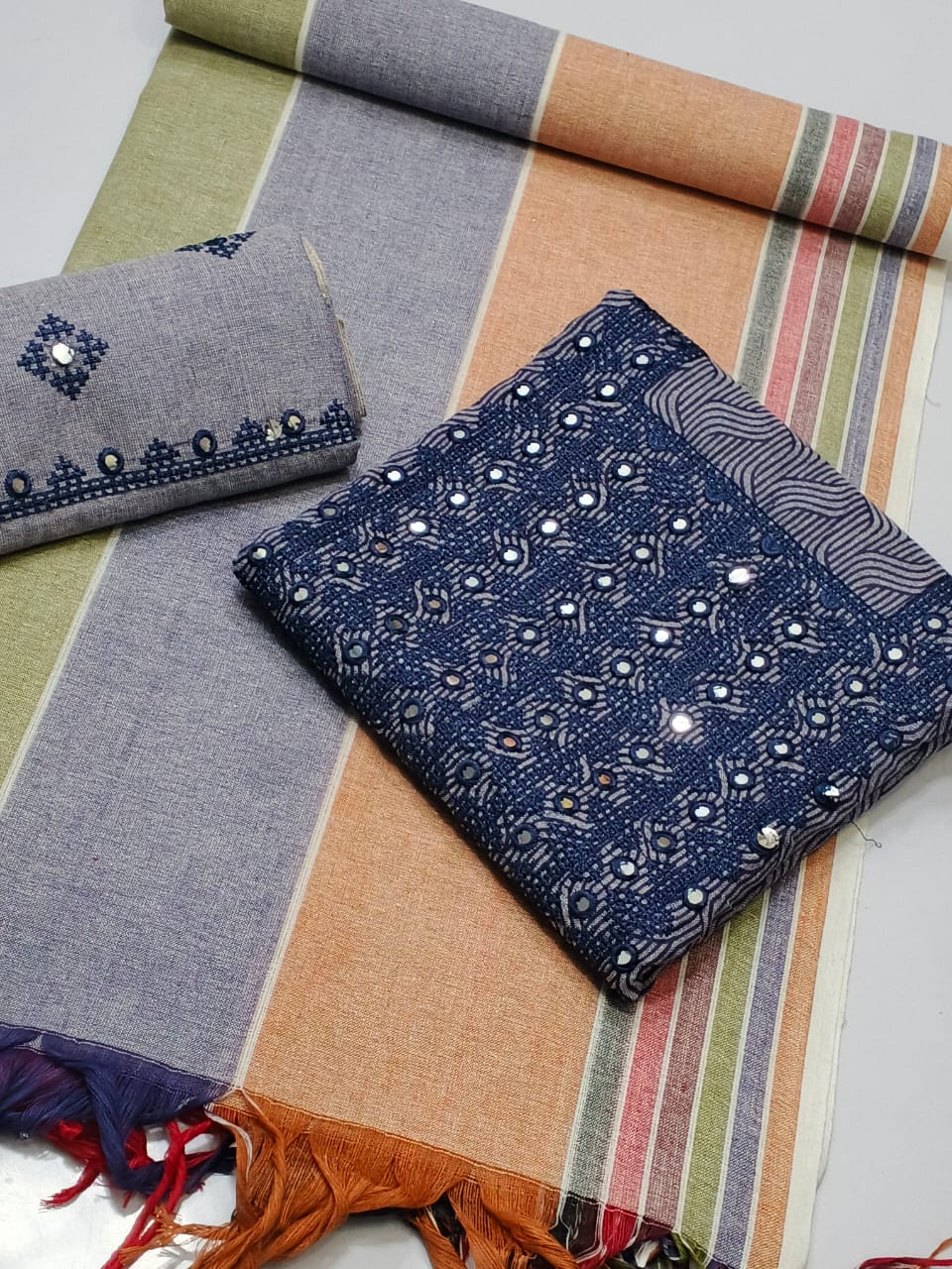 Summer Collection 2025 – 3pc Embroidered Cotton Khaddar Suit