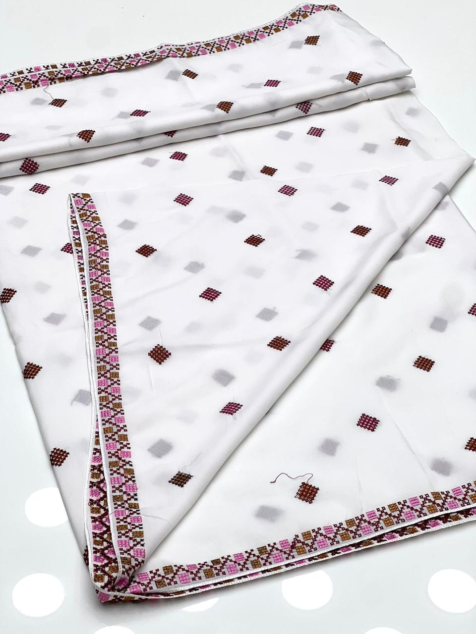 Swiss Lawn Embroidered Chadar – Premium Quality Full Size