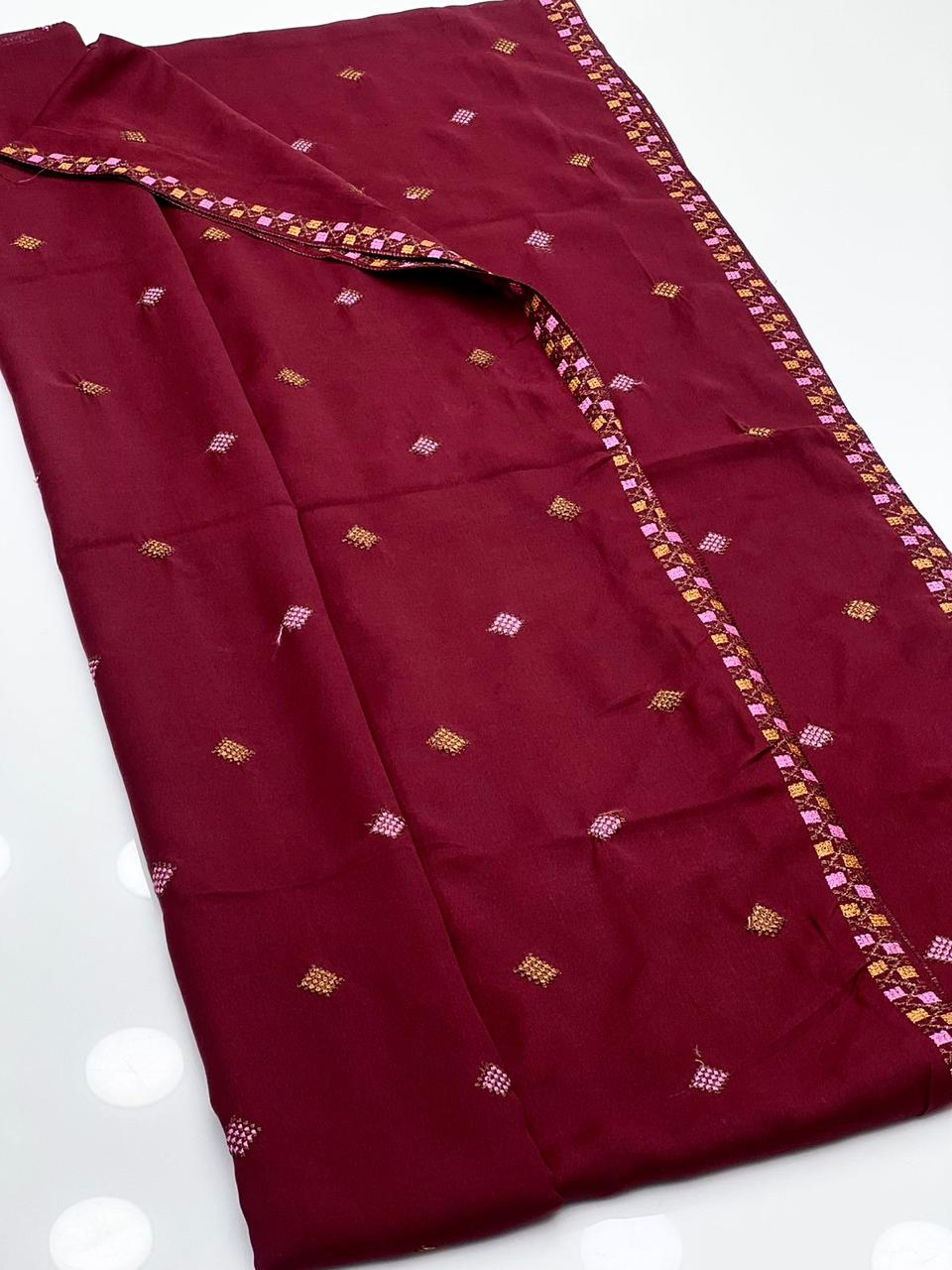 Swiss Lawn Embroidered Chadar – Premium Quality Full Size