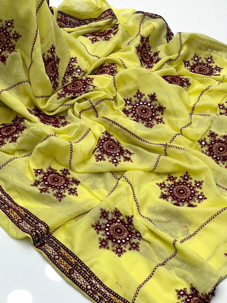 Fancy 3pc Embroidered Dress with Heavy Organza Dupatta – Premium Collection