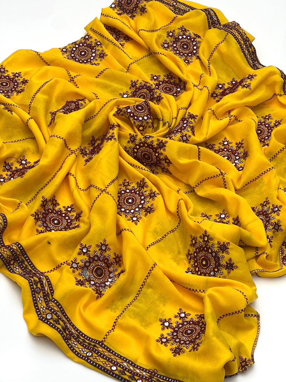 Fancy 3pc Embroidered Dress with Heavy Organza Dupatta – Premium Collection