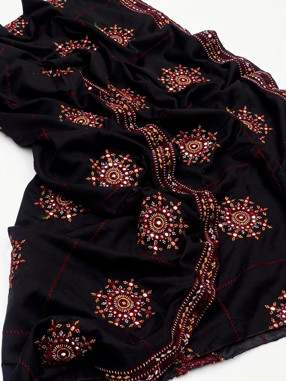 Fancy 3pc Embroidered Dress with Heavy Organza Dupatta – Premium Collection