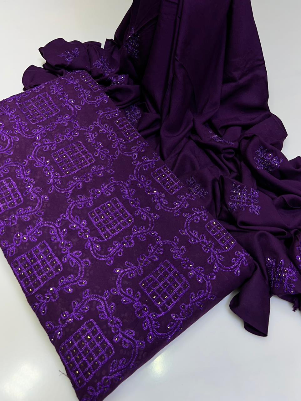 Linen Fabric Handmade Ar Cut Dana Shirt, dupatta linen, along Simple trouser 3pc Dress