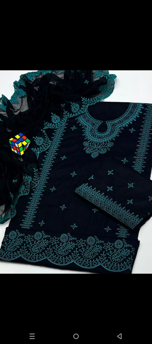 *_ALHAMDULILAH_*

Eid Festive Collection 
❇️Stuff Lawn Cotton
3pc
❇️Shirt Front Full Gala Panel  Daman Emb🪡 
❇️Chiffon Dupata  Cut Work Heavy
 Emb 🪡 
❇️Heavy Embroidery  Trouser 🪡