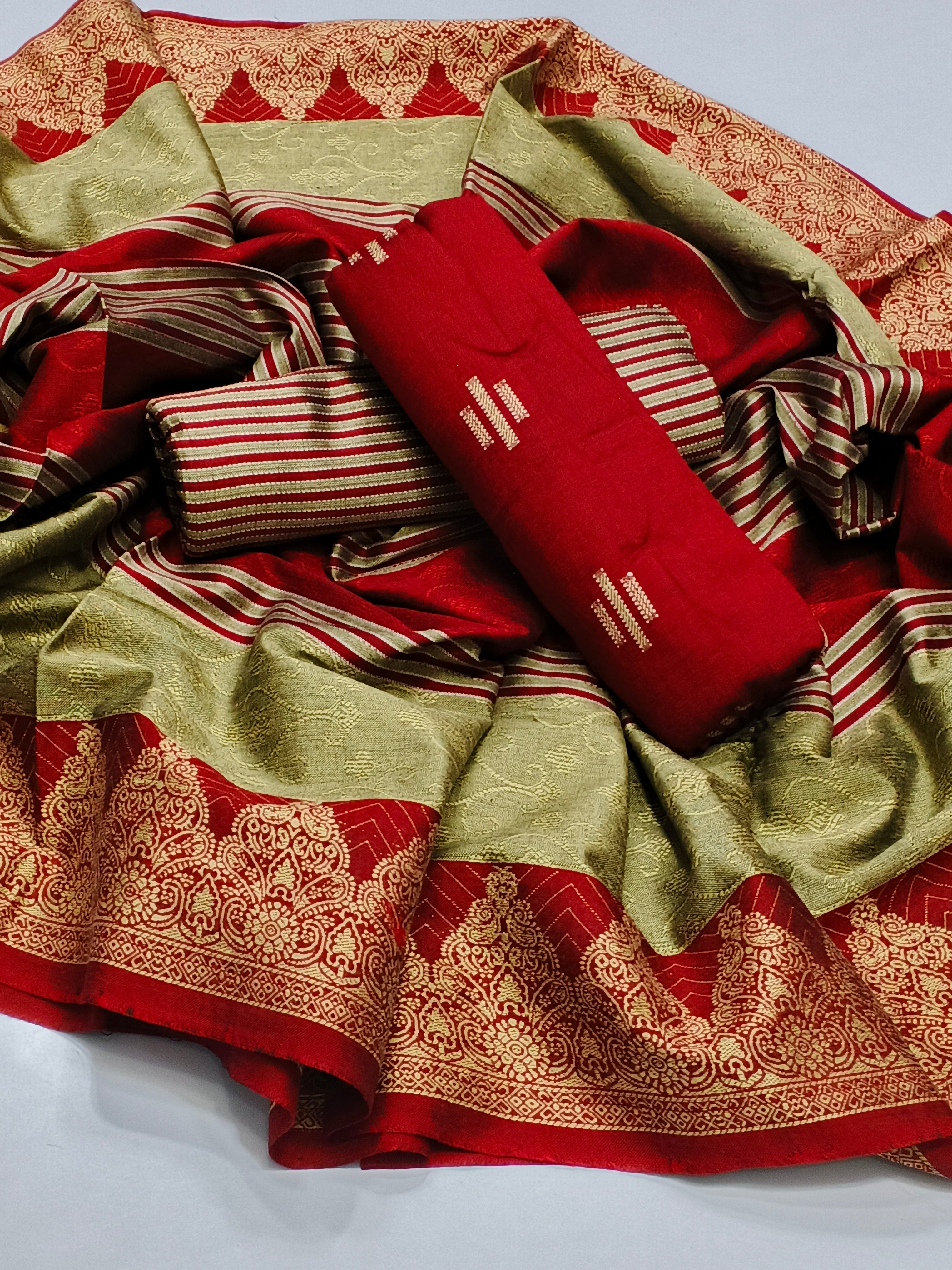 Marina Fabric Boti Shirt, jacquard boader shawl,along lining trouser 3pc Dress 👗👗